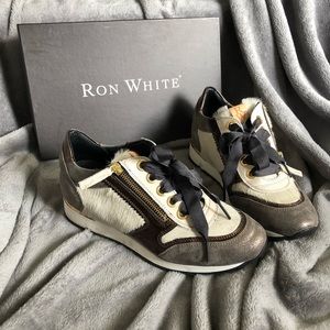 Ron White Zetta distressed calf sneaker
